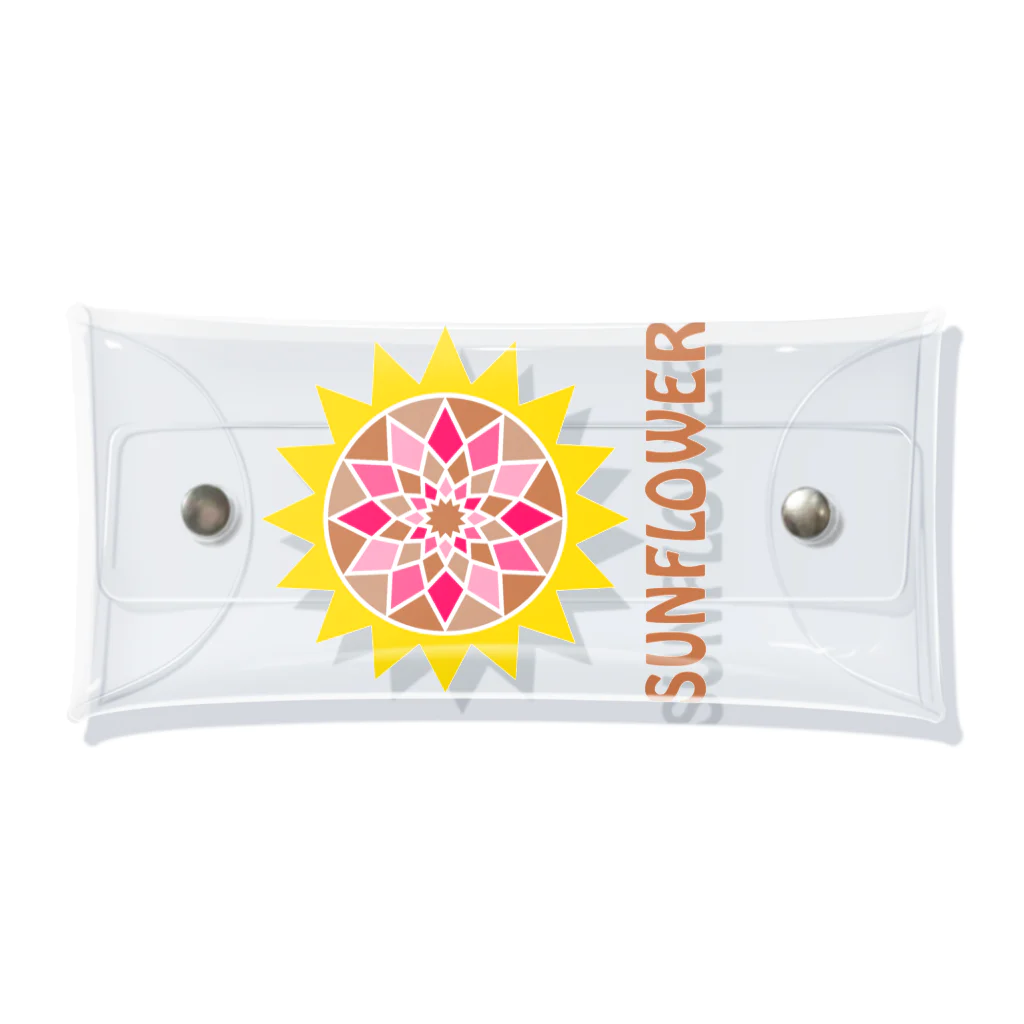 WISSCOLOR【ｳｨｽﾞｶﾗｰ】のSUNFLOWER【ピンク】 Clear Multipurpose Case