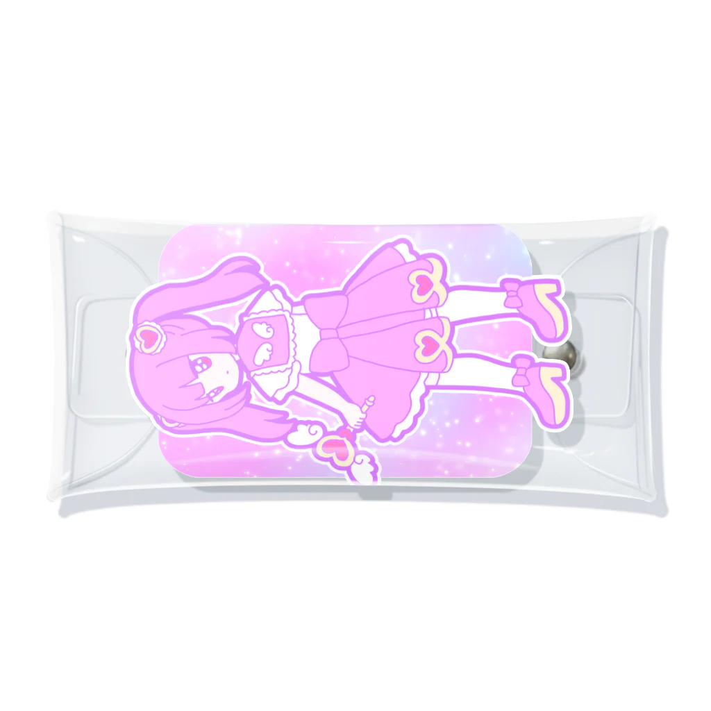 かわいいもののおみせ　いそぎんちゃくのゆめかわ魔法少女ちゃん Clear Multipurpose Case