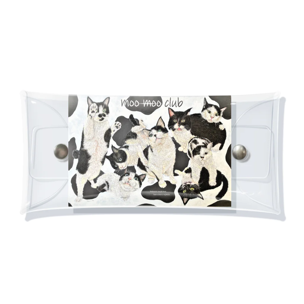 queue-cleのmoo moo クリアケース Clear Multipurpose Case