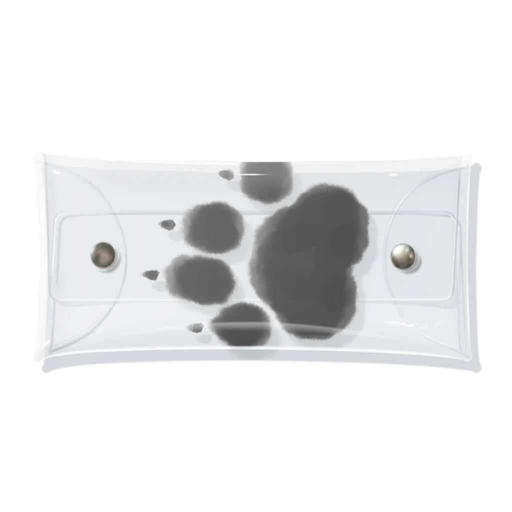 作sa/画ga/人toのcat paw Clear Multipurpose Case