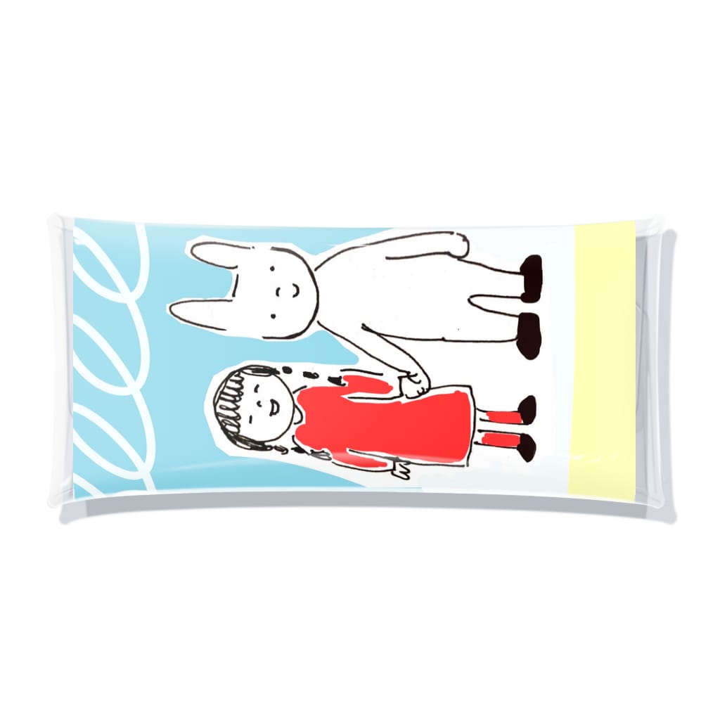 いわまともこのなかよし Clear Multipurpose Case