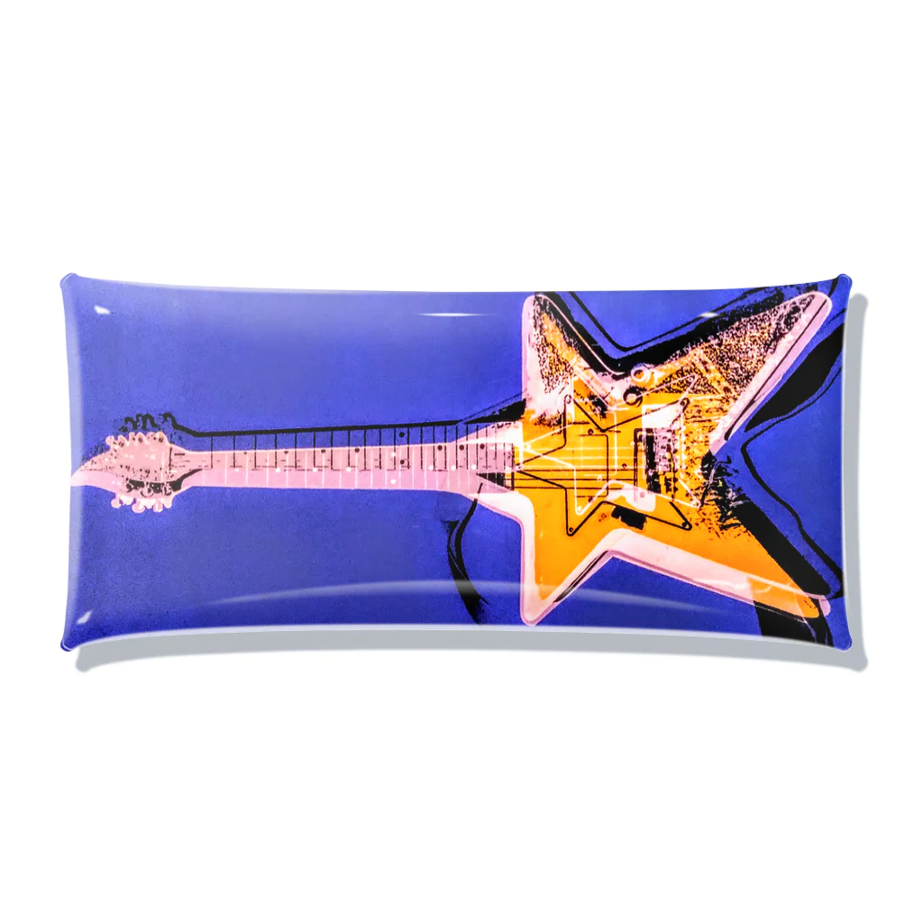 Rock★Star Guitar School 公式Goodsのアンディ・星ギター・ウォーホール Clear Multipurpose Case