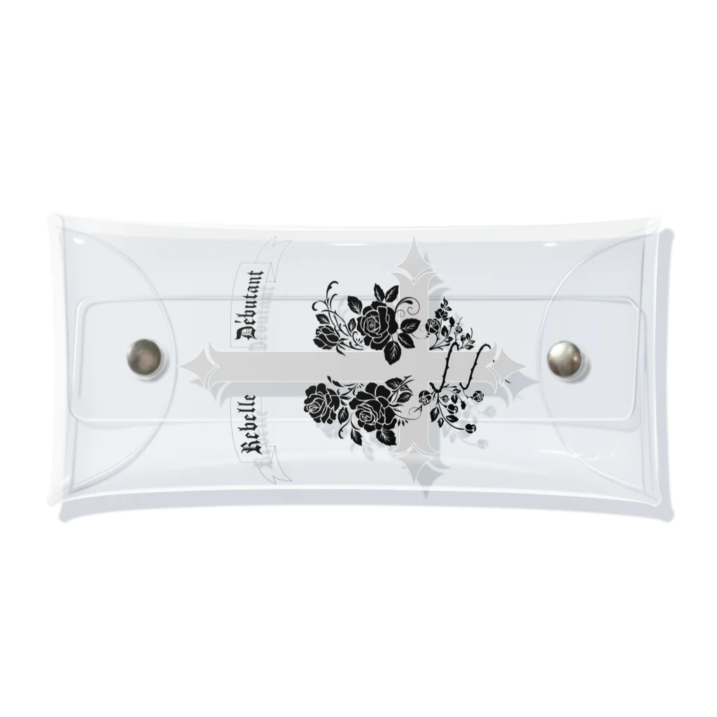 Rebelle DébutantのCroix inversée（淡色ver）アクセサリー Clear Multipurpose Case