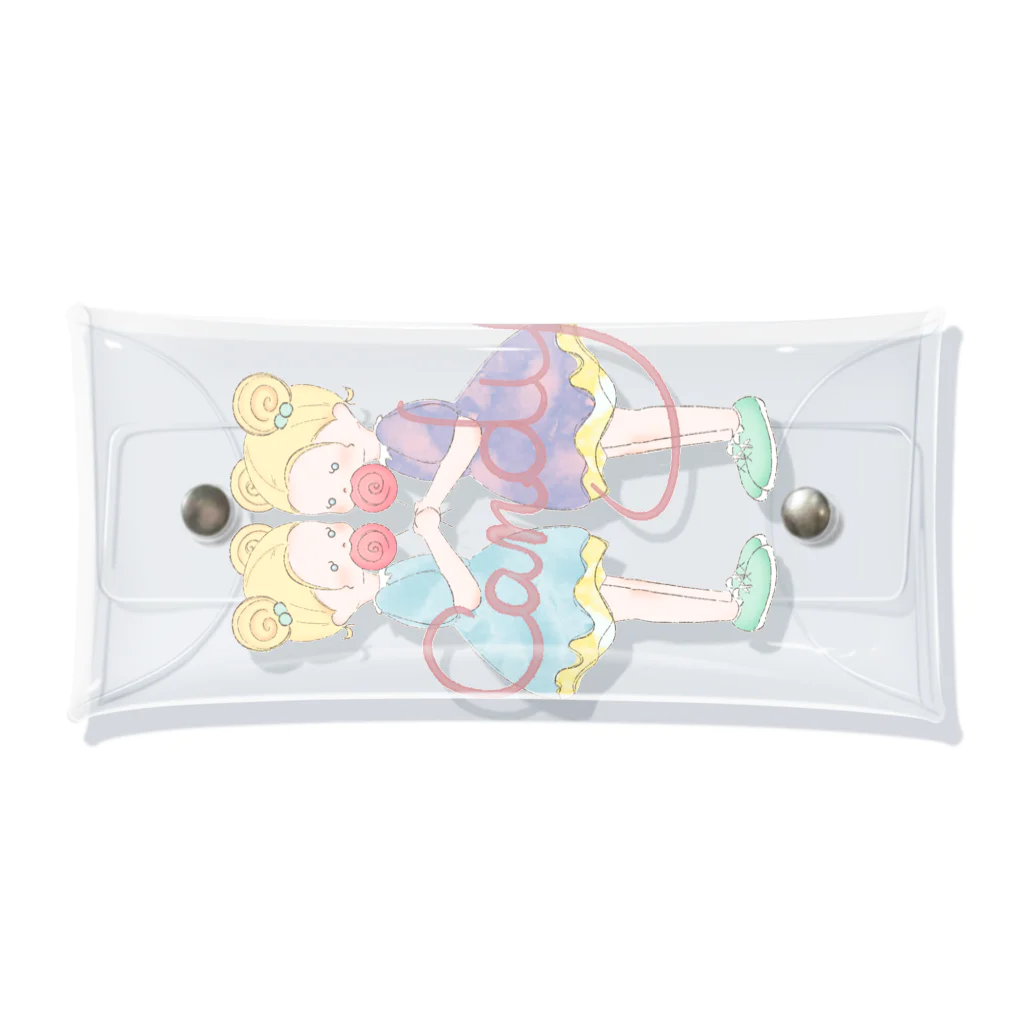 ひぽぽのこ。のCandy girl🍭 Clear Multipurpose Case