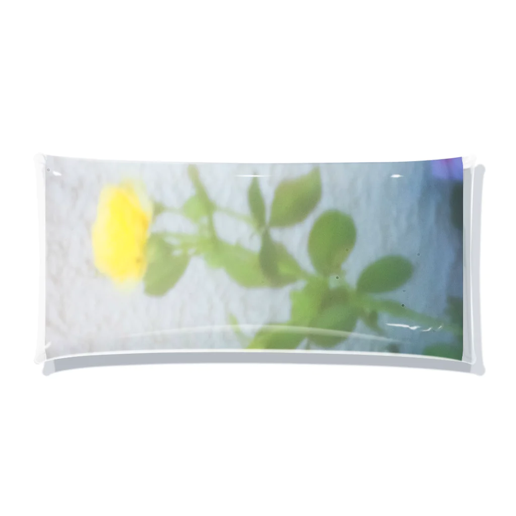 サチンカメラのピンホールの花 Clear Multipurpose Case