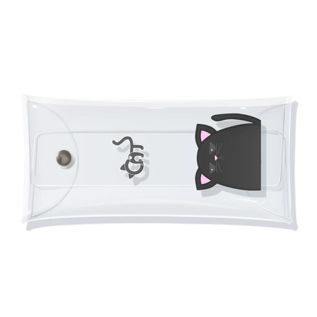 ぽてのジト目な動物たち【ねこ】 Clear Multipurpose Case