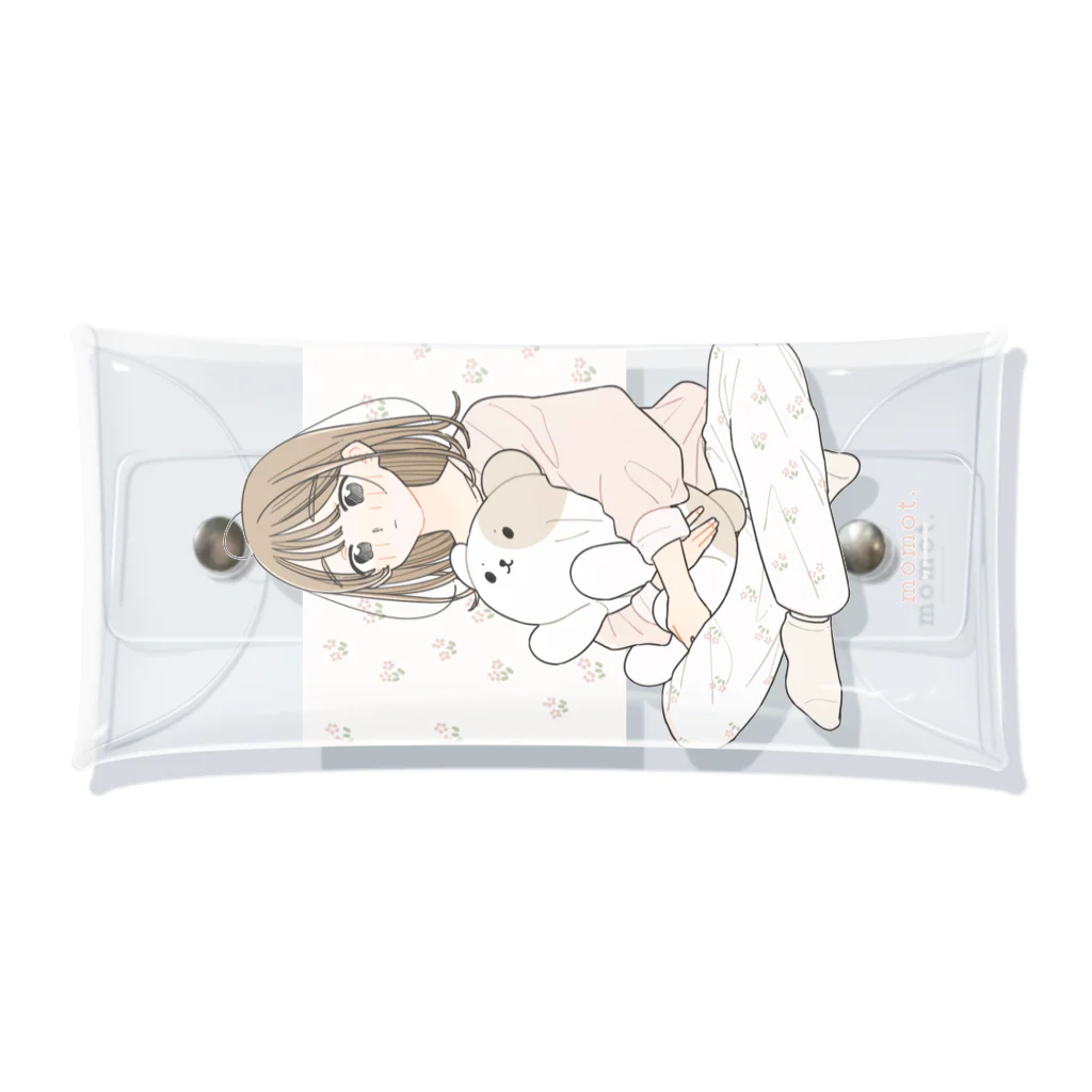 百瀬たろうのだいすきなぬいぐるみ Clear Multipurpose Case