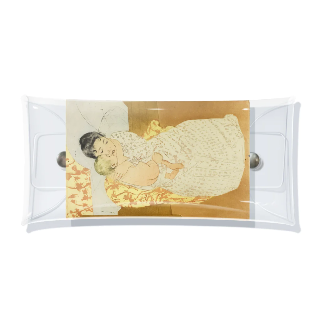 museumshop3の【世界の名画】メアリー・カサット『Maternal Caress』 Clear Multipurpose Case