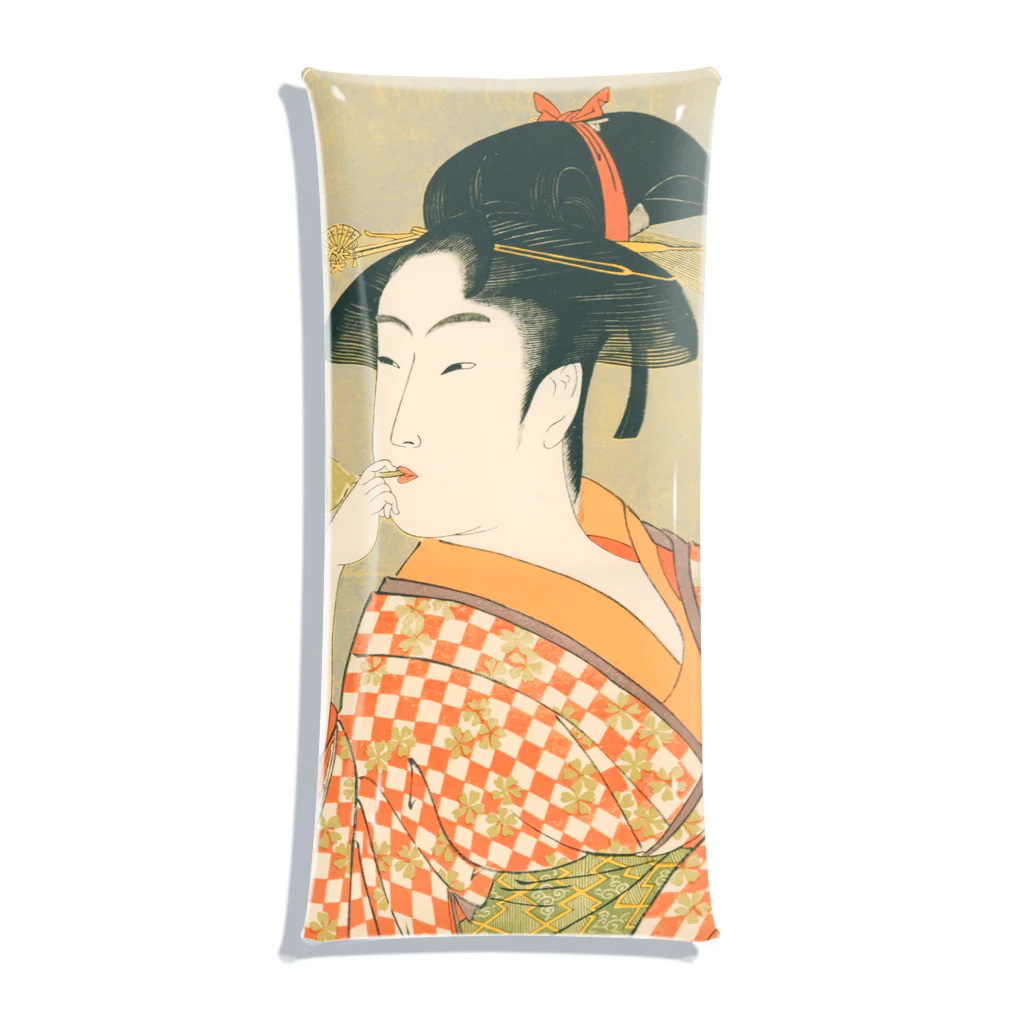 寿めでたや(ukiyoe)のUkiyoe　Utamaro Clear Multipurpose Case