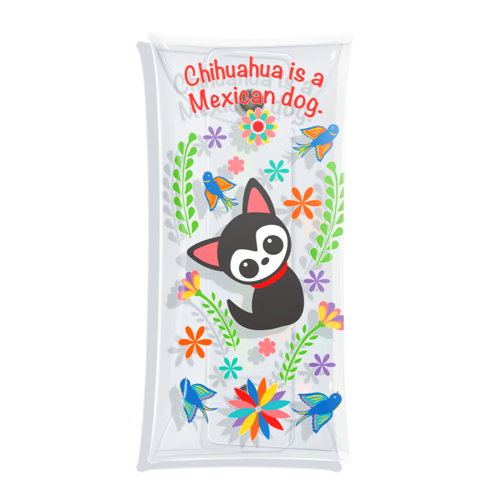 MEIKO701のChihuahua is a  Mexican dog.マルチケース Clear Multipurpose Case