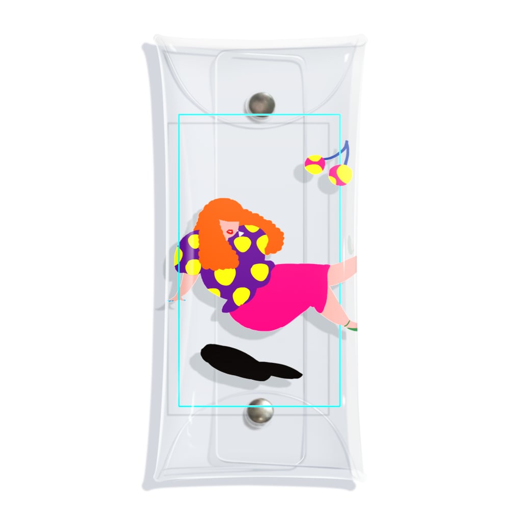 fig-treeの水玉の女04 Clear Multipurpose Case