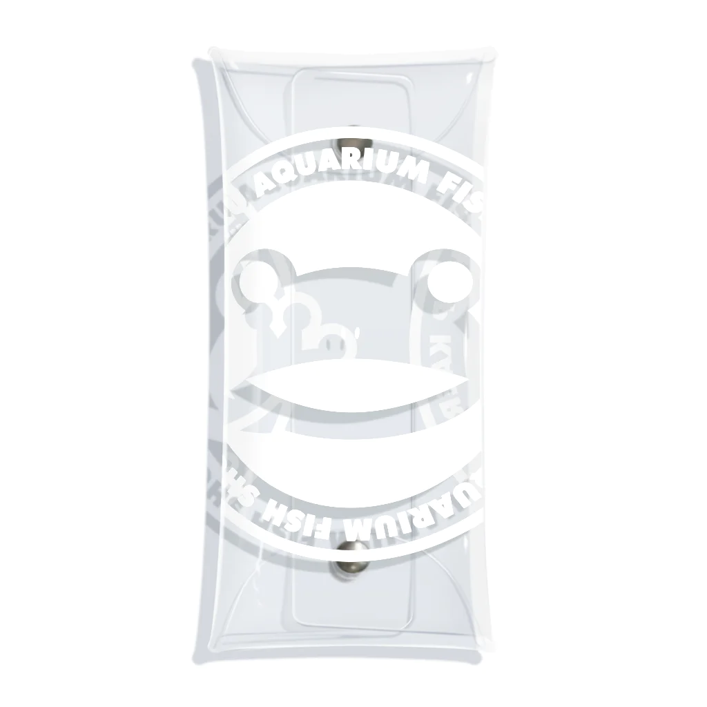 ゴッド神TVちゃんねるSHOPのかえる観賞魚店　白抜き丸ロゴ Clear Multipurpose Case