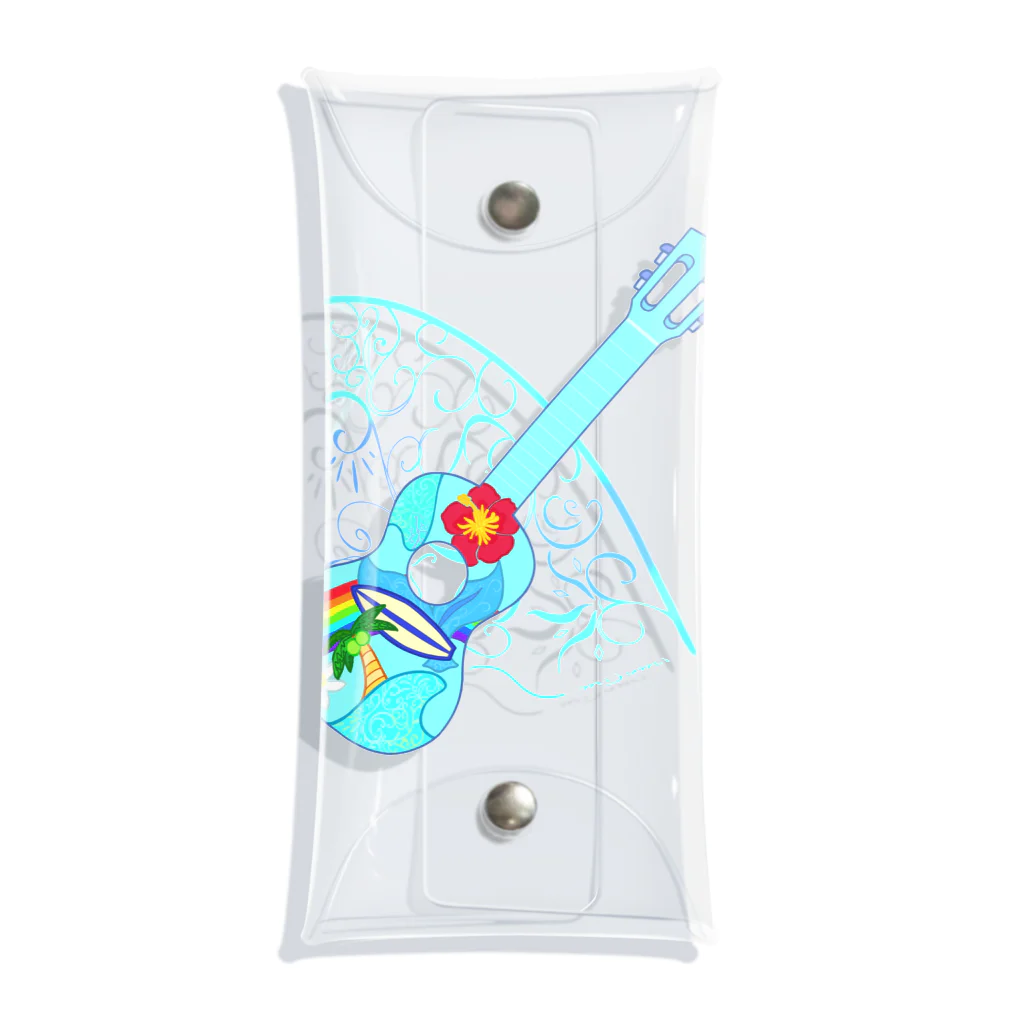 ウクレレと海　mijumiのウクレレと海　color　ukulele Clear Multipurpose Case