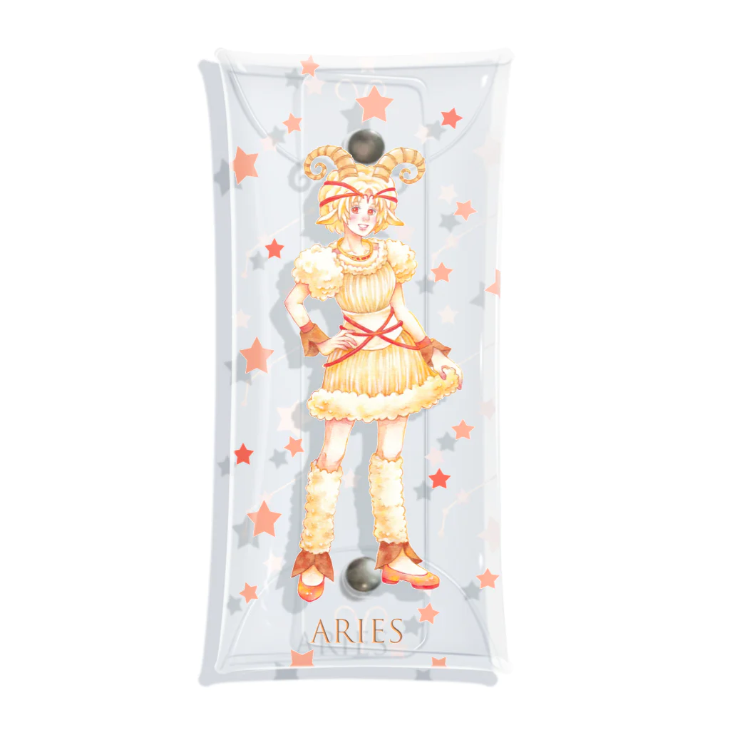 kazuyo online store【suzuri】　　　　　　　　　　　　　　　　　　　　　　　　　　　　　　　　　　　　　　　　　　　　　　　　　　　　　　　　　　　　　　　　のAries【牡羊座】 Clear Multipurpose Case