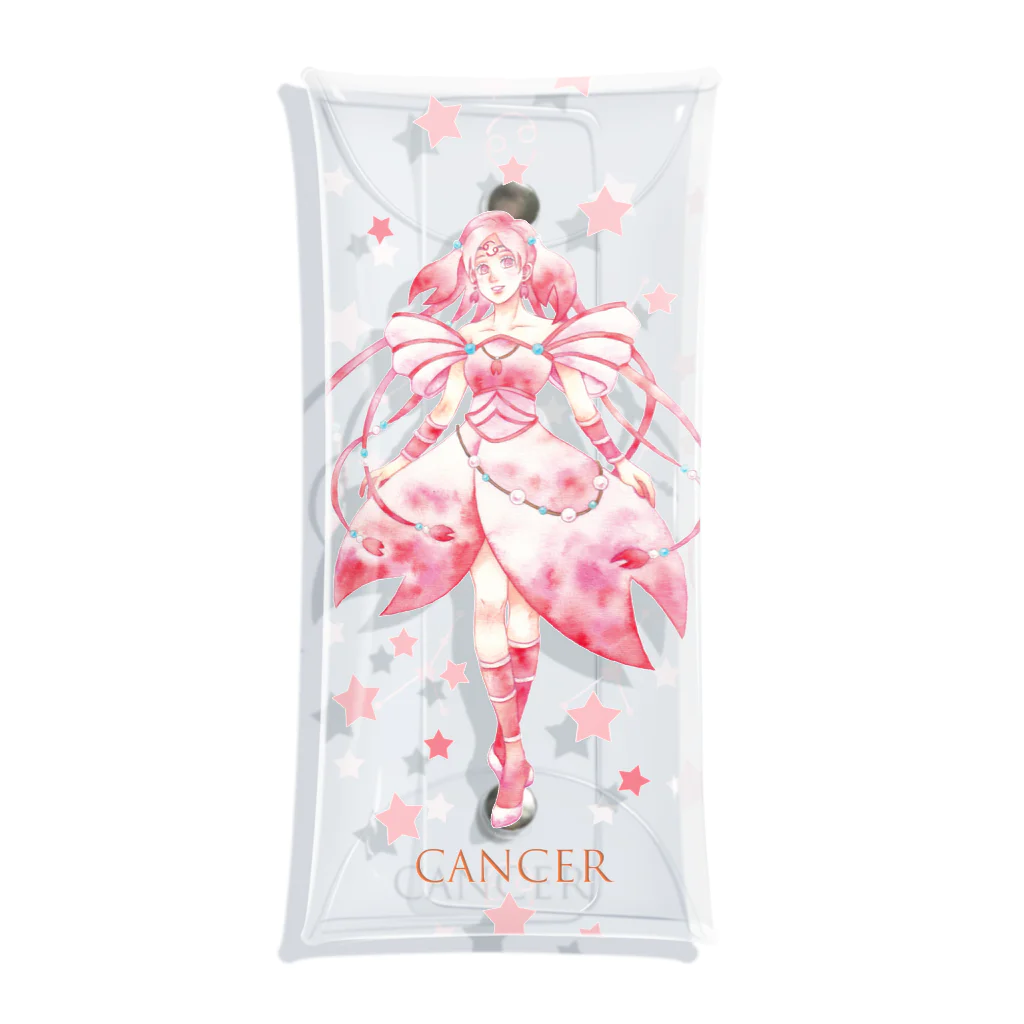 kazuyo online store【suzuri】　　　　　　　　　　　　　　　　　　　　　　　　　　　　　　　　　　　　　　　　　　　　　　　　　　　　　　　　　　　　　　　　のCancer【蟹座】 Clear Multipurpose Case