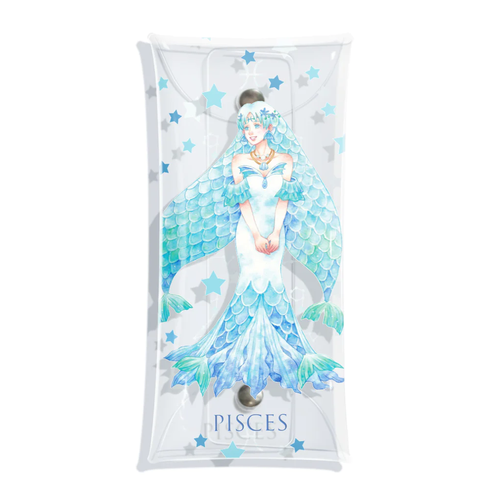 kazuyo online store【suzuri】　　　　　　　　　　　　　　　　　　　　　　　　　　　　　　　　　　　　　　　　　　　　　　　　　　　　　　　　　　　　　　　　のPisces【魚座】 Clear Multipurpose Case