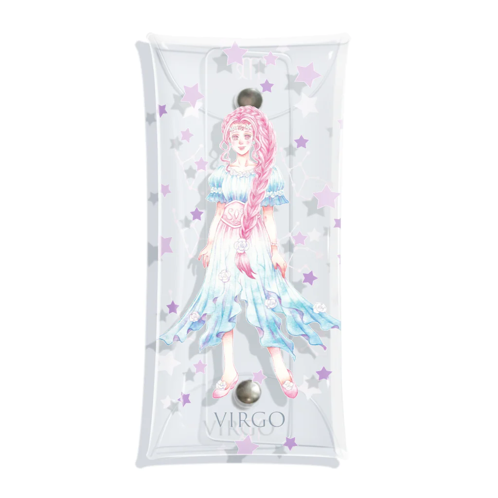 kazuyo online store【suzuri】　　　　　　　　　　　　　　　　　　　　　　　　　　　　　　　　　　　　　　　　　　　　　　　　　　　　　　　　　　　　　　　　のVirgo【乙女座】 Clear Multipurpose Case