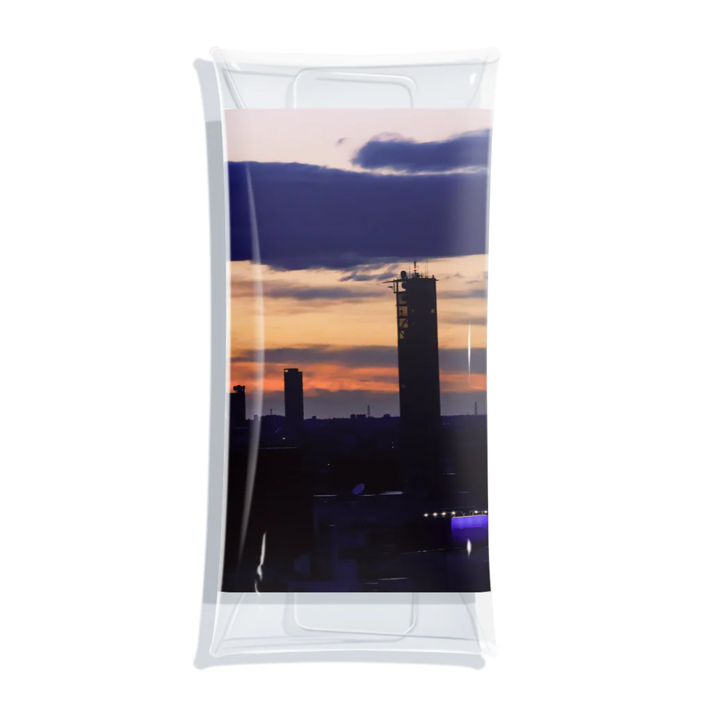 えびたろの札幌の夕日 Clear Multipurpose Case