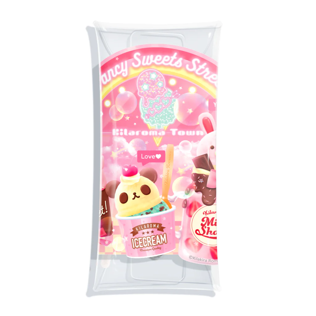 キラロマのFancy Sweets Street No.01 Clear Multipurpose Case