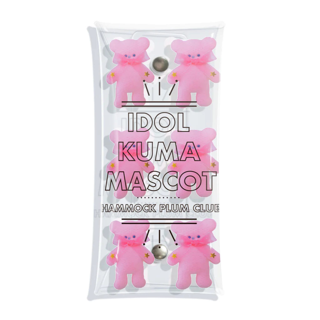 🍒HAMMOCK PLUM CLUB🍒のIDOL KUMA MASCOT_narabi クリアマルチケース