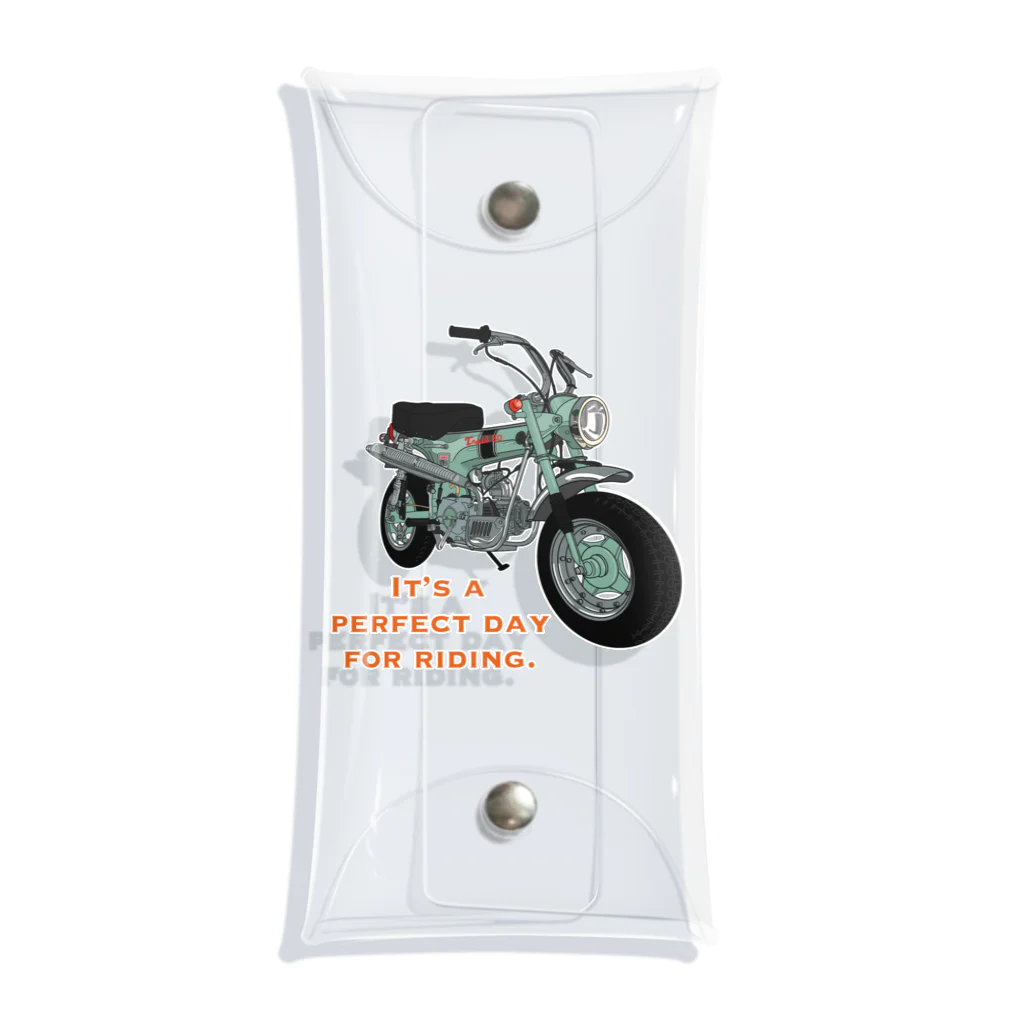 mayon's animal shopのバイクTシャツ　レトロなダックス Clear Multipurpose Case