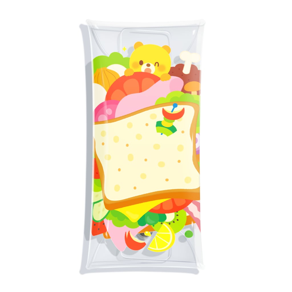 Illustrator イシグロフミカのサンドイッチ Clear Multipurpose Case