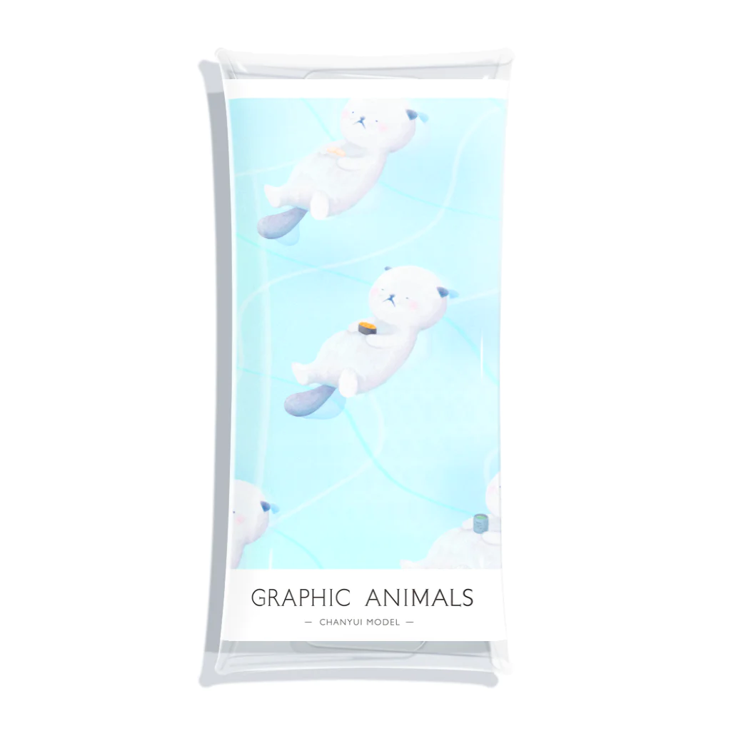 グラフィックアニマルズのtanaka model Clear Multipurpose Case