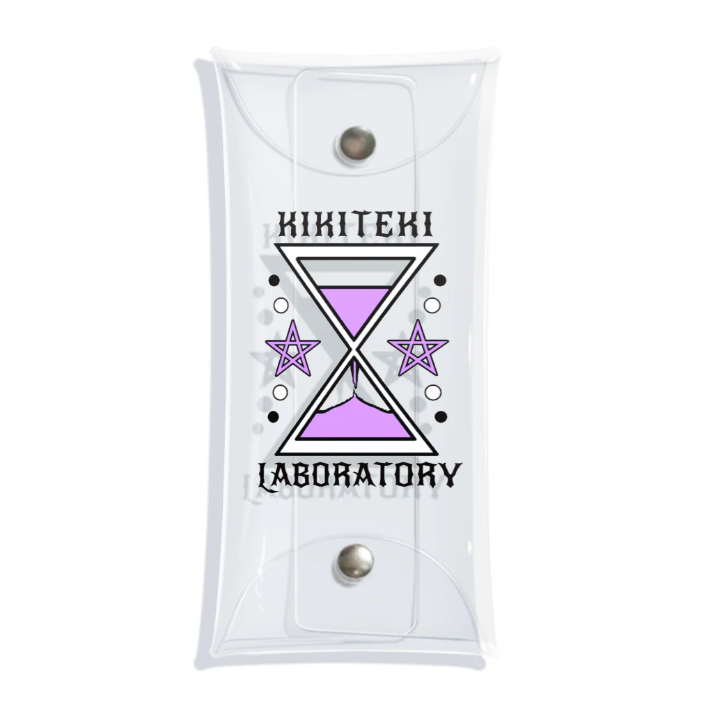 KIKITEKI_LABORATORYの砂時計 薄紫 Clear Multipurpose Case