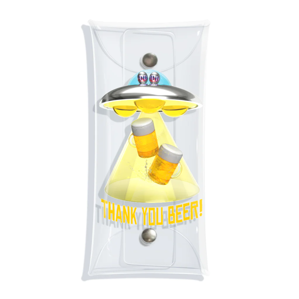 LONESOME TYPE ススのビール泥棒👽🍻👽（飲酒運転ダメ。ゼッタイ。） Clear Multipurpose Case