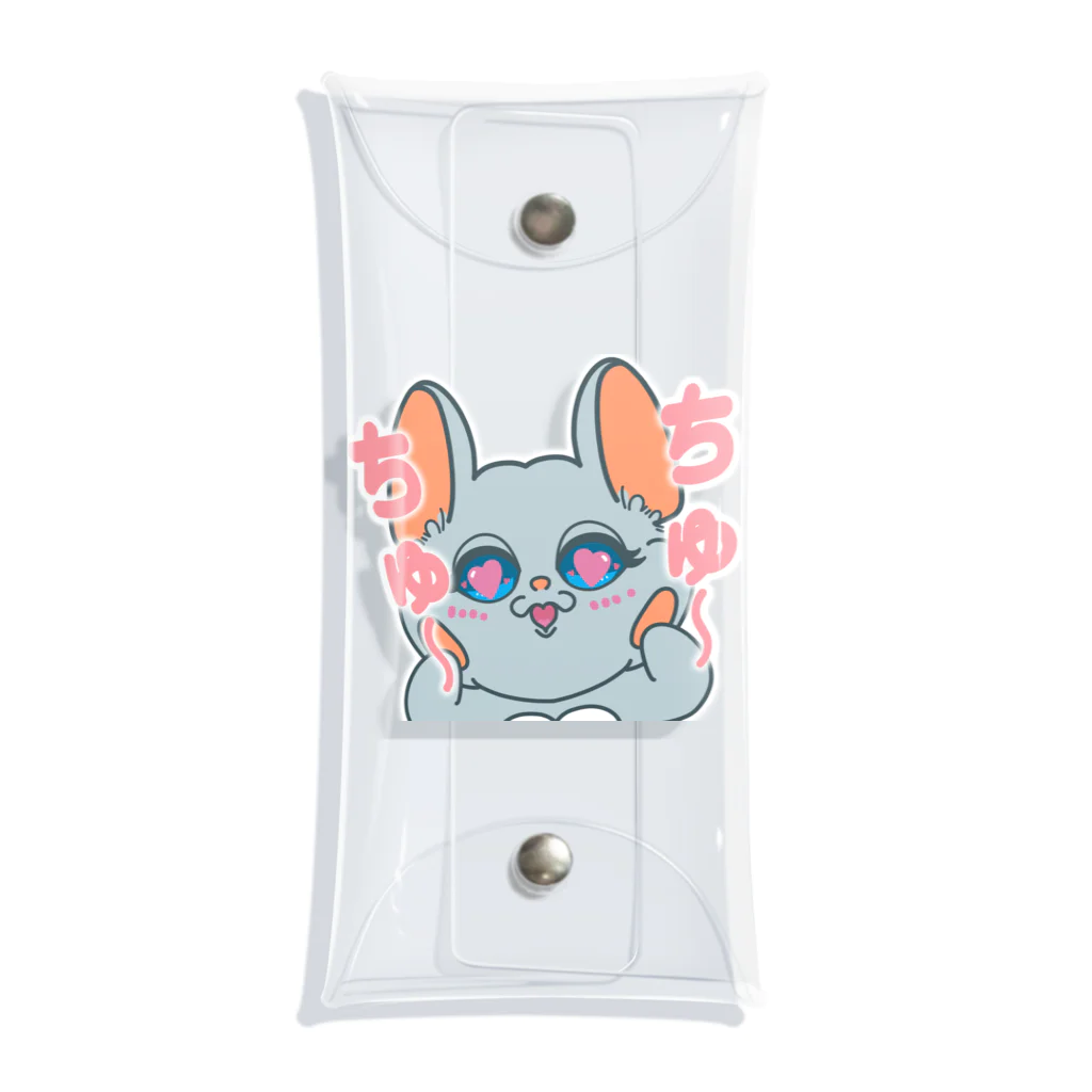 Chinchilla’ｓ（ちんちら～ず）のちゅ～ちゅ～マーニー Clear Multipurpose Case