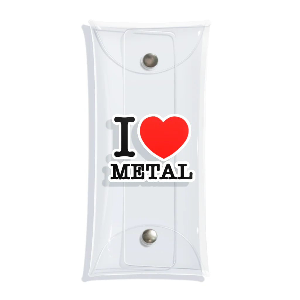 HachijuhachiのI LOVE METAL クリアマルチケース