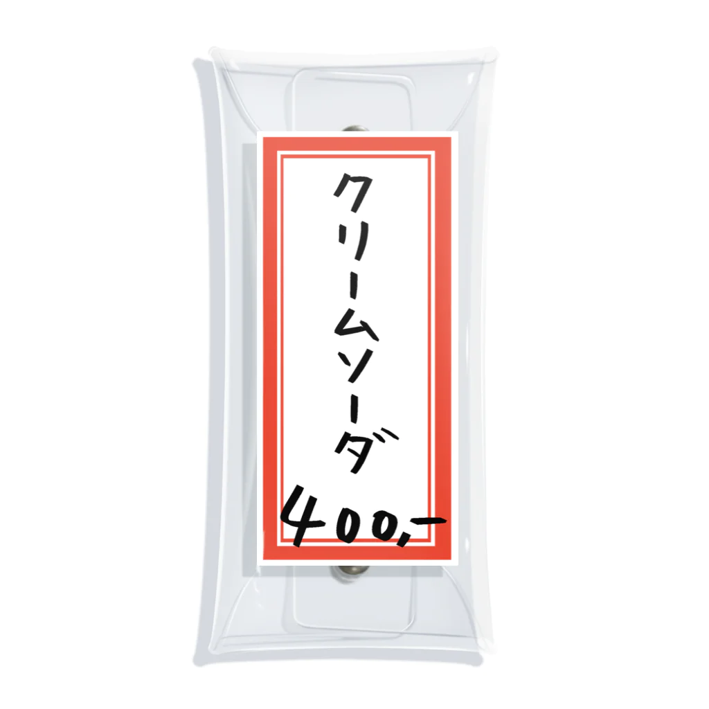 脂身通信Ｚの喫茶店・洋食♪メニュー♪クリームソーダ♪221019 Clear Multipurpose Case