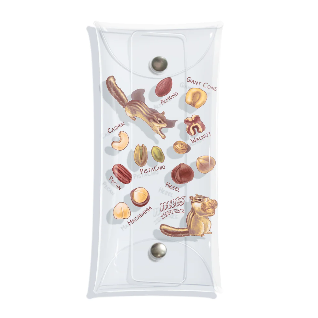 huroshikiのNUTS collection ナッツコレクション Clear Multipurpose Case