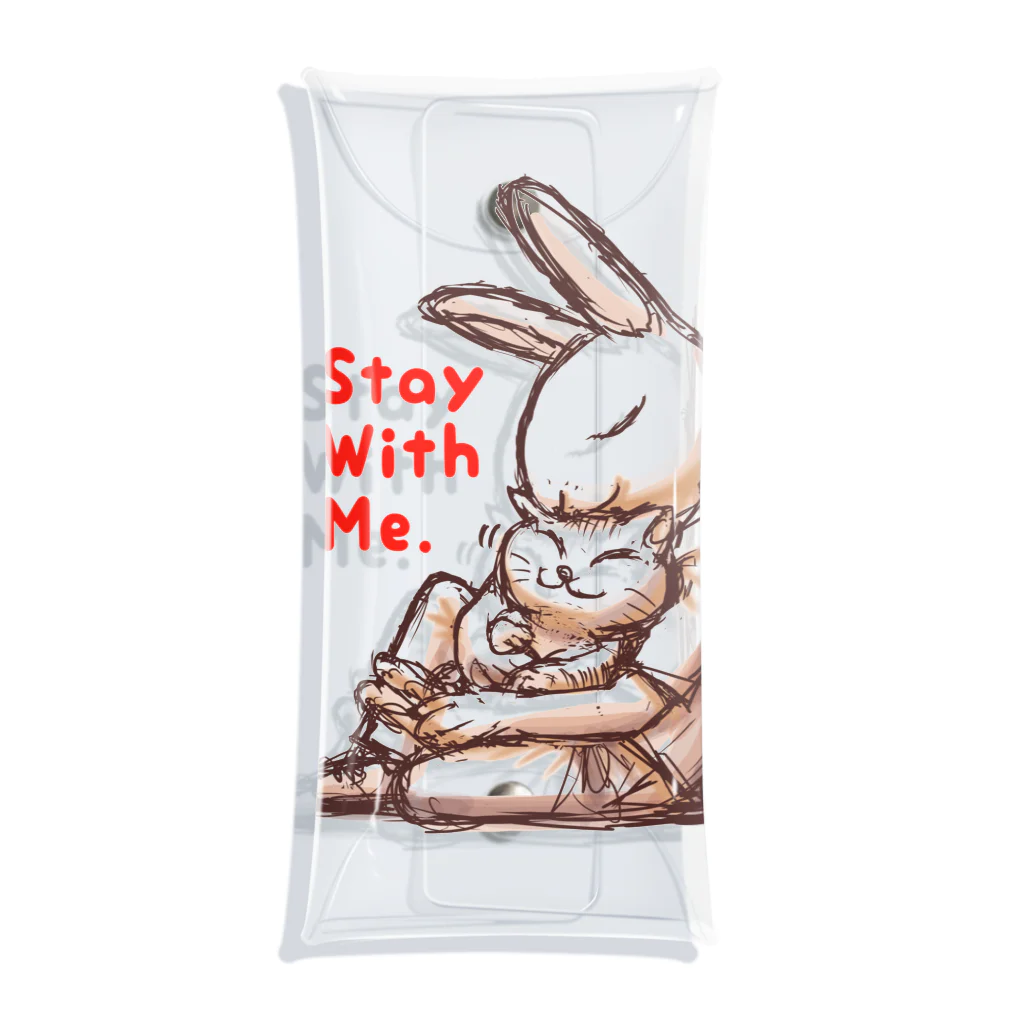 BeachBunnyのうさぎとねこ　Stay With Me Clear Multipurpose Case