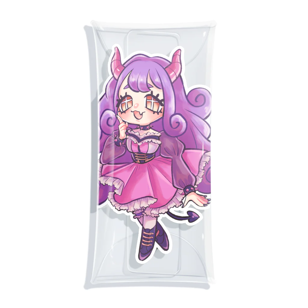 さるのこしかけの小悪魔あく美ちゃん Clear Multipurpose Case