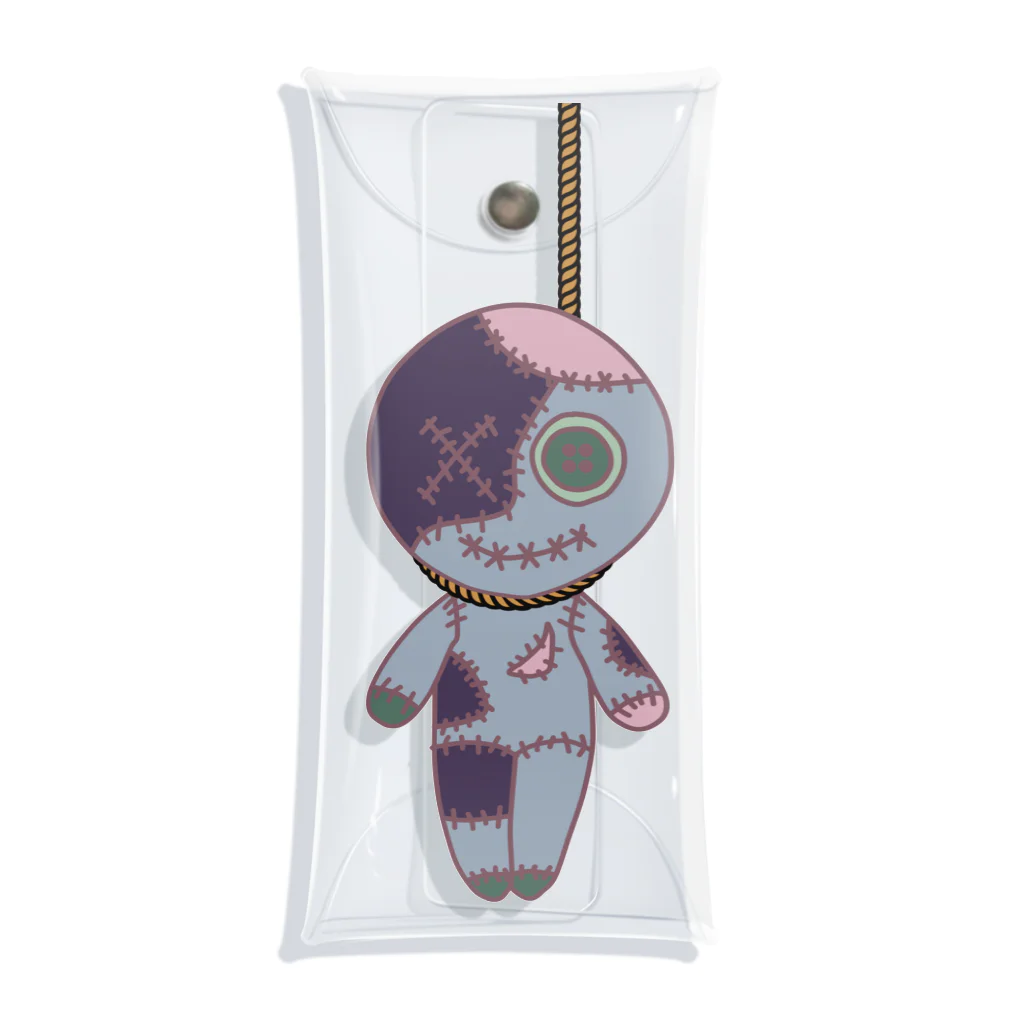 Ａ’ｚｗｏｒｋＳのHANGING VOODOO DOLL SMOKEY Clear Multipurpose Case