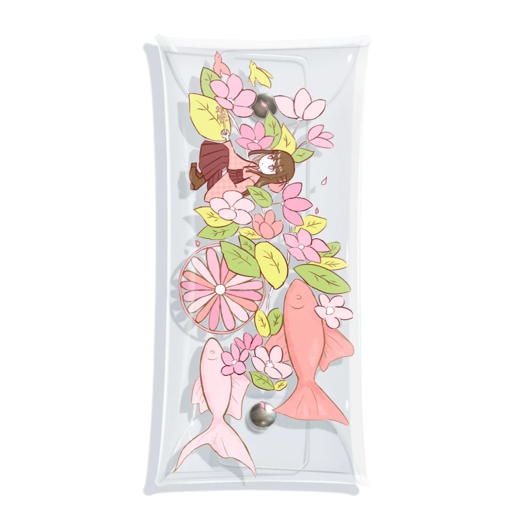 Puchi◆Joshiの葉桜 Clear Multipurpose Case