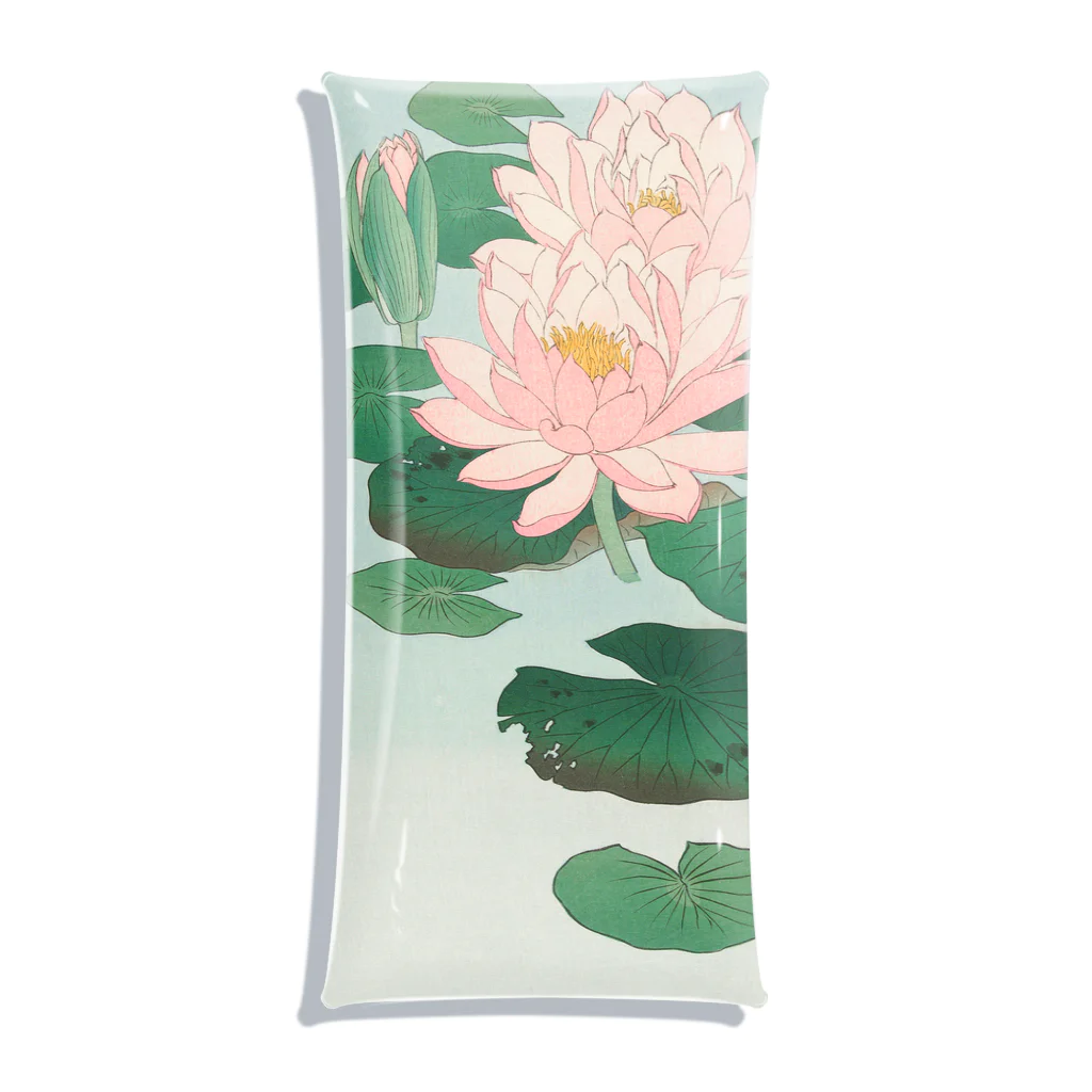 MUGEN ARTの小原古邨　睡蓮　Ohara Koson / Water Lilies Clear Multipurpose Case