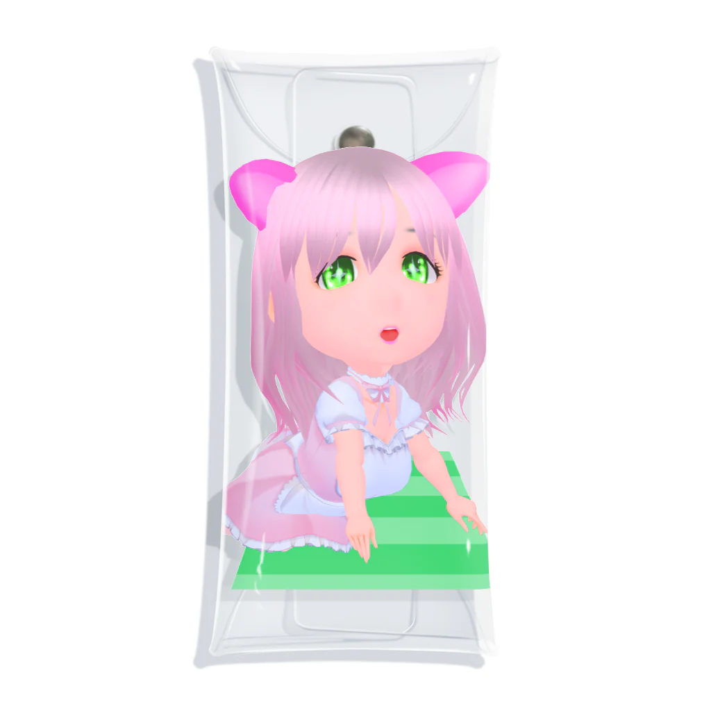 トムにゃんこの【プチドール】くるみちゃん02 Clear Multipurpose Case