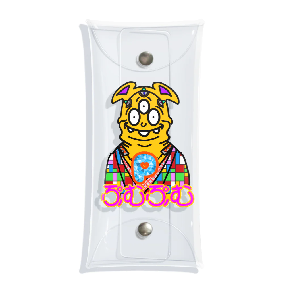 ぷむぷむの頭土間さん Clear Multipurpose Case