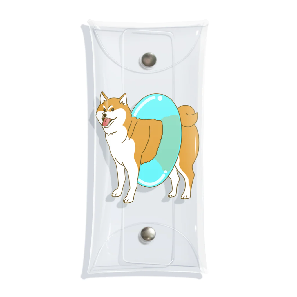 takaseのSHOPのプールに行く気の柴犬 Clear Multipurpose Case