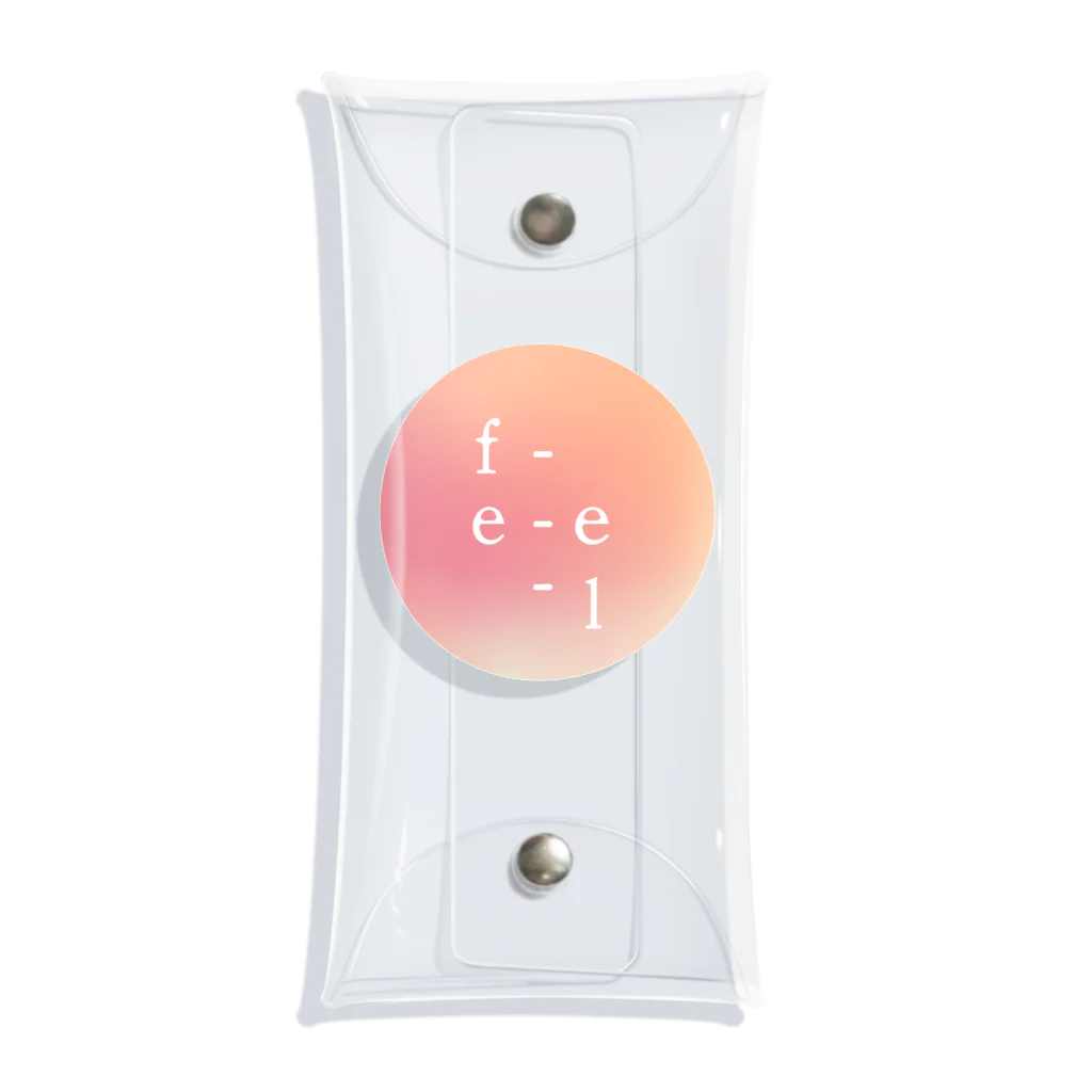 f-e-e-lのf-e-e-l しろ○ Clear Multipurpose Case