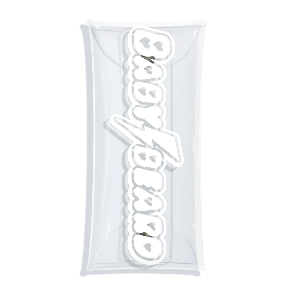 BABYBEARDのBABYBEARD Official LOGO (white) Clear Multipurpose Case