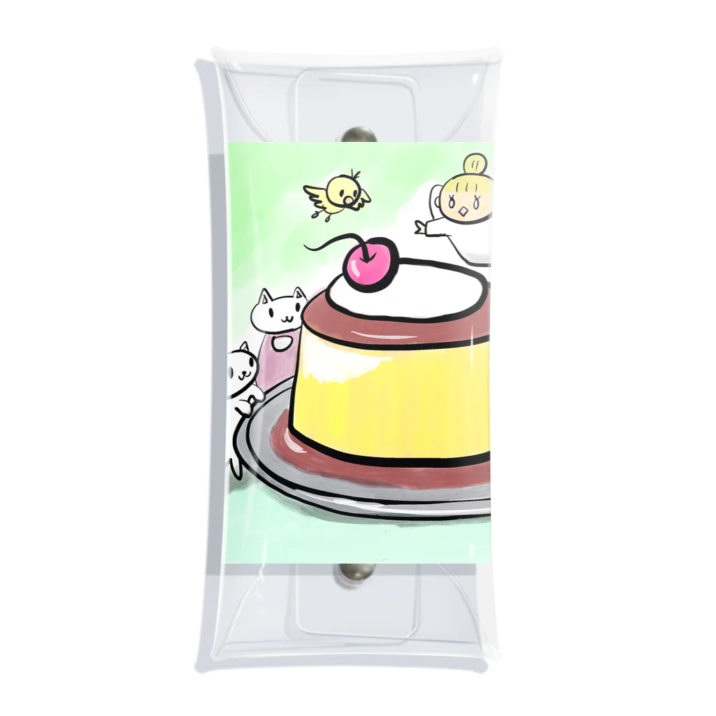 なすこのプリン Clear Multipurpose Case