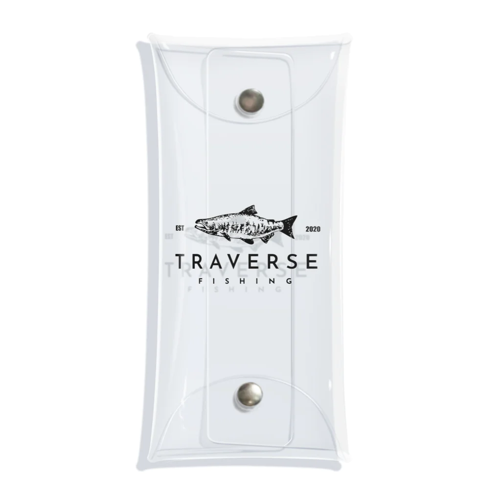 TRAVERSE FISHINGのTRAVERSE_FISING_NEW_LOGO クリアマルチケース