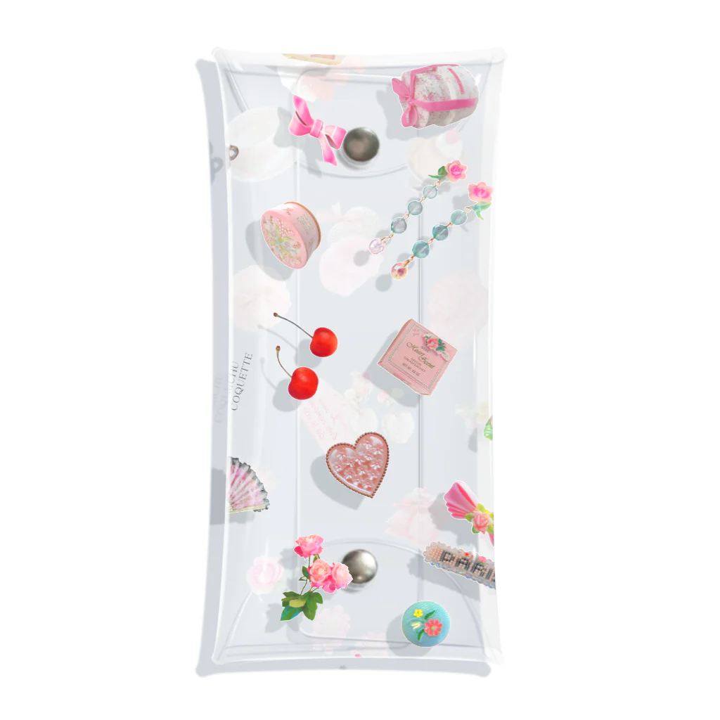 MICHU_COQUETTEのMICHU COQUETTE vorious items clear case Clear Multipurpose Case