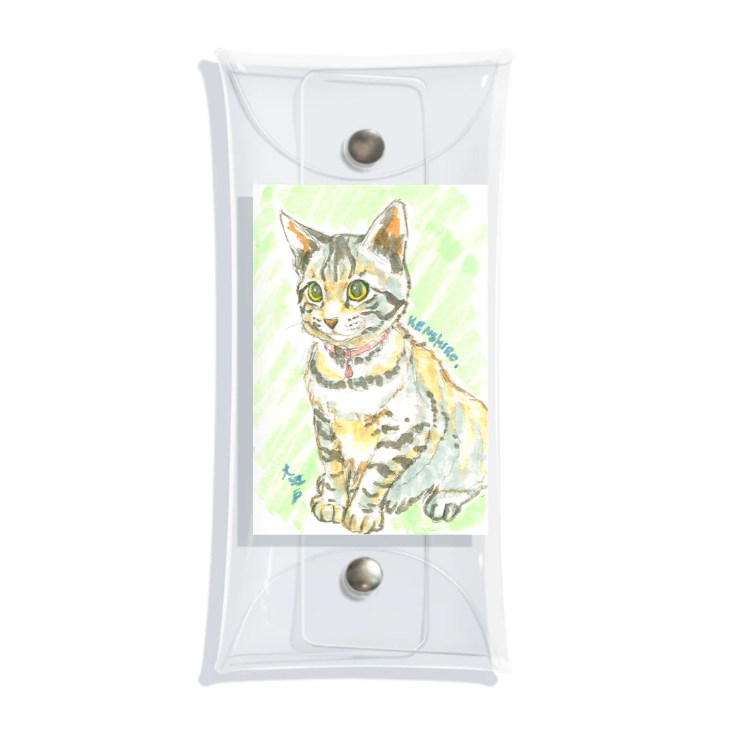 大江戸の子猫ケンケン Clear Multipurpose Case