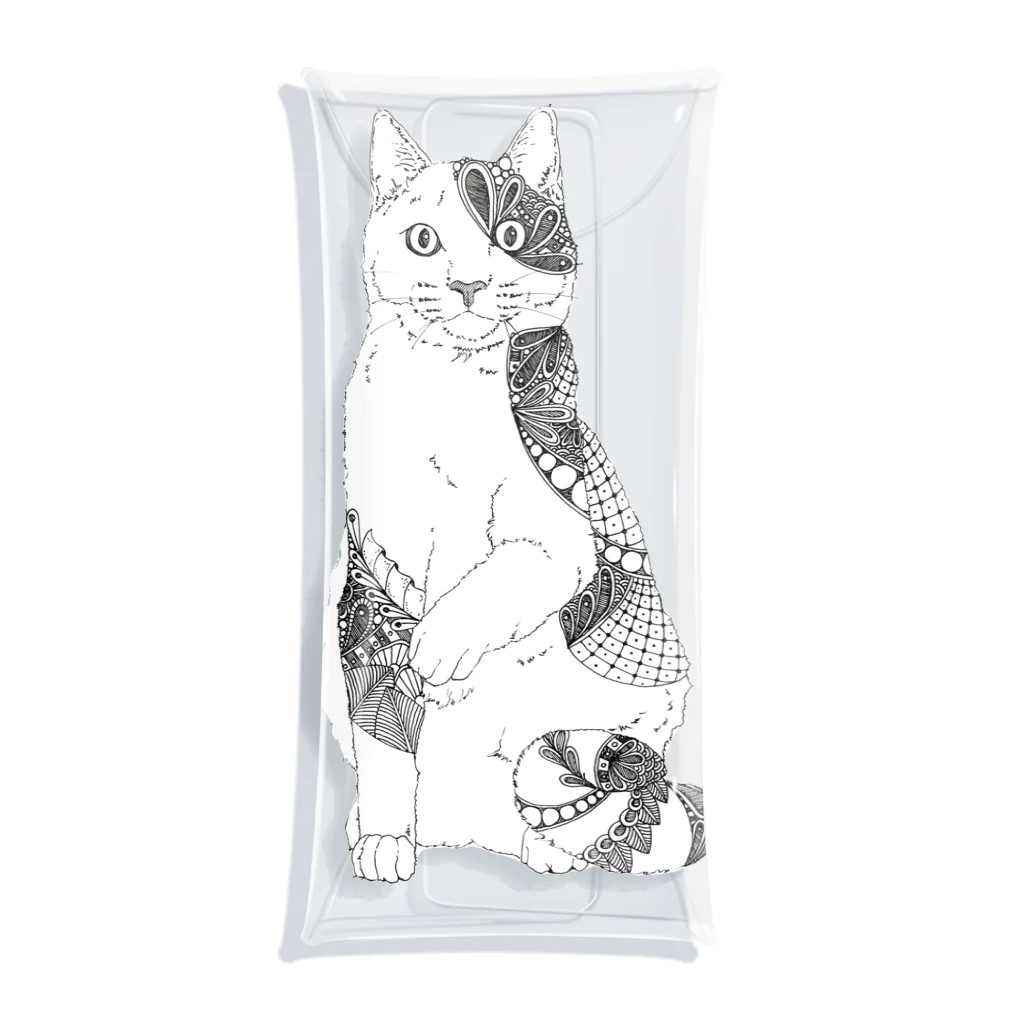 とうきちの三毛猫 Clear Multipurpose Case