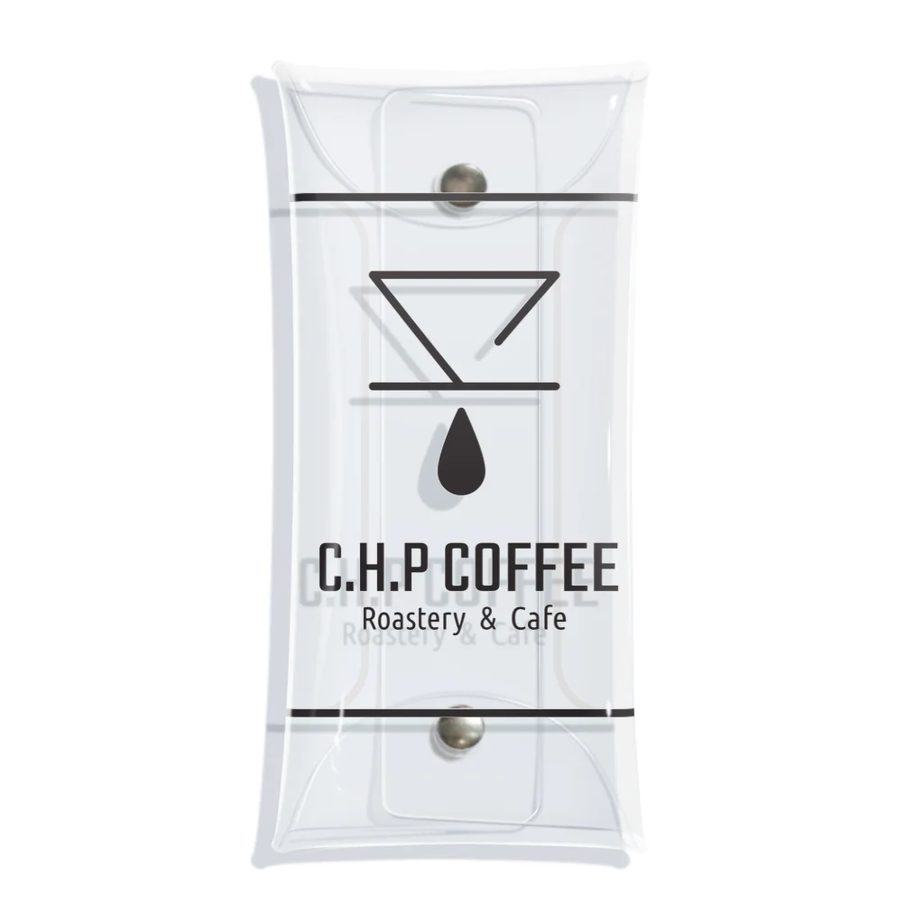 【公式】C.H.P COFFEEオリジナルグッズの『C.H.P COFFEE』ロゴ_01 クリアマルチケース