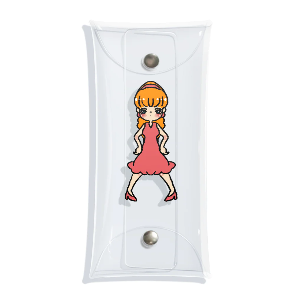 popokoroのツンなドヤッ子ちゃん☆ Clear Multipurpose Case